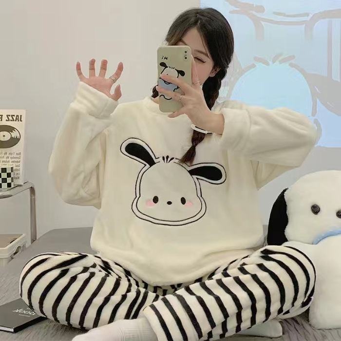 LXE-16.25#줄무늬 바지 파차 개