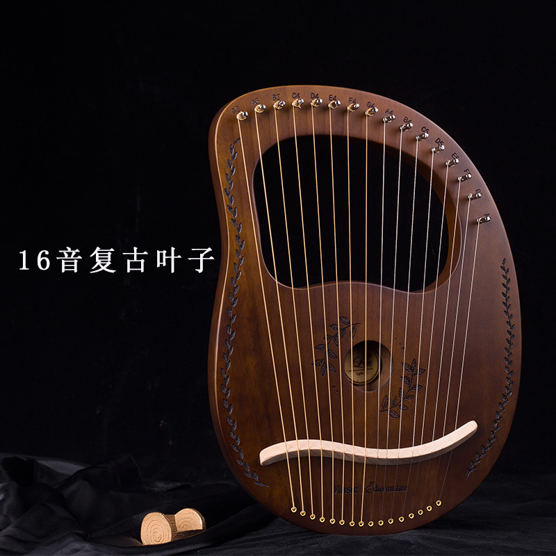 19 cuerdas lyre Lira portátil 19-tono lyre para principiantes