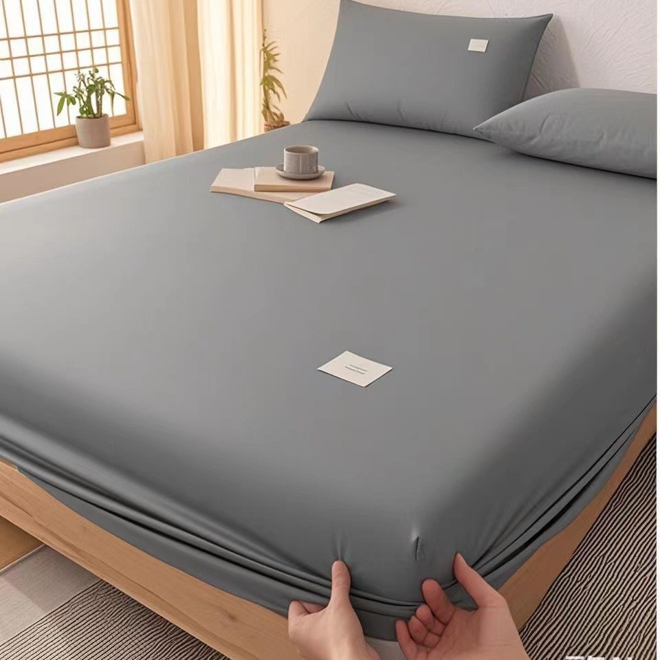 Cotton Mattress Cover Non-Slip Fixed Bed Cover Single-Piece Bed Sheet Bedspread Simmons Protective Cover Heated Mattress Cover