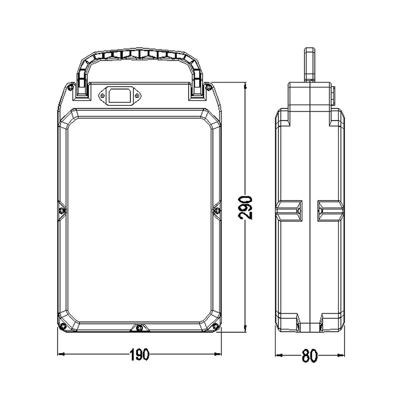 24V/36V/48V Mochila caja de la batería de litio impermeable IP67 herramienta de jardín rociador caja de la batería del coche eléctrico