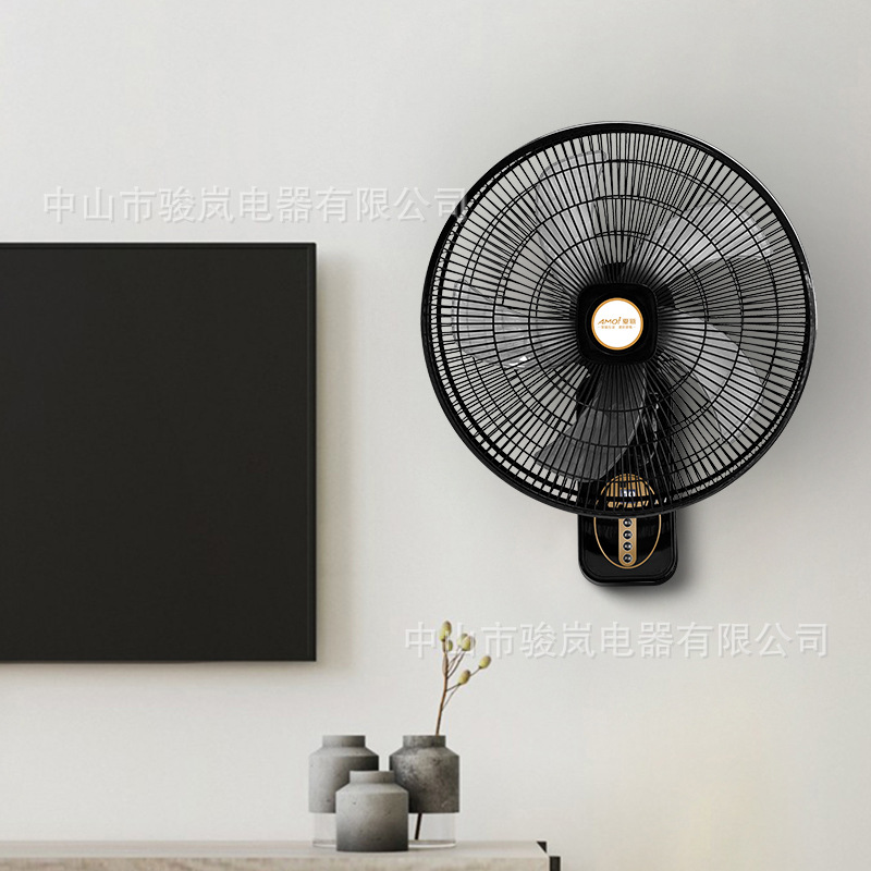 Ventilador de pared eléctrico transfronterizo, ventilador oscilante de pared para dormitorio, ventilador de pared silencioso con viento fuerte, ventilador de pared image 14