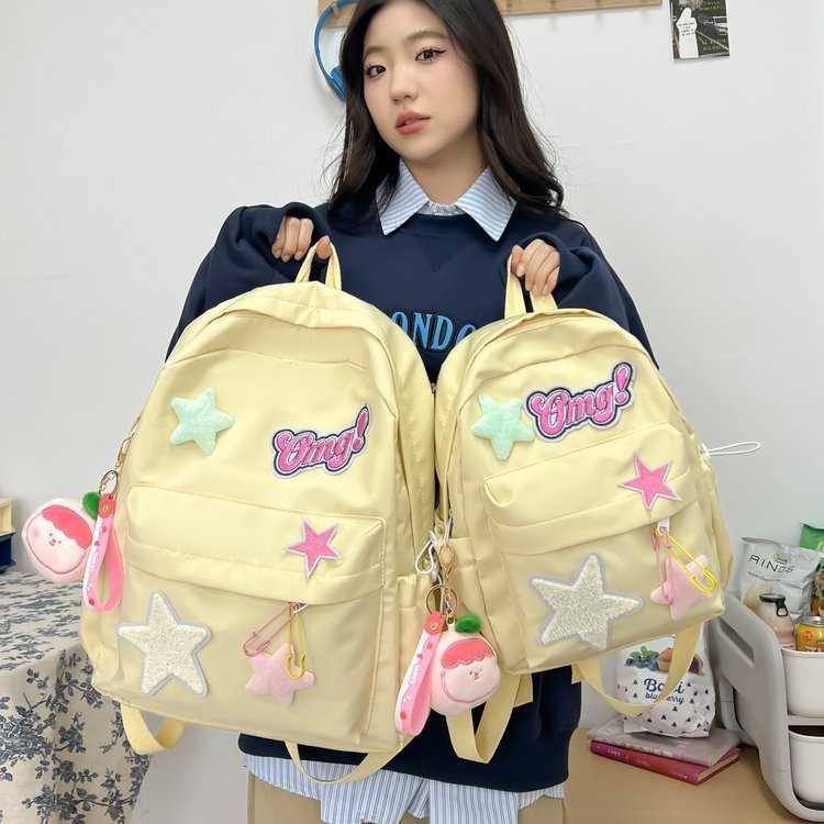 日系ins风可爱少女双肩包小号大学生轻便包包背包小书包女批发