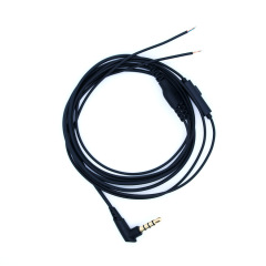 Zhongshan Zhensheng TPE semi-finished headphone cable with wheat belt wire control can cut the song black DIY headphone repair cable accessories