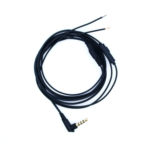 Zhongshan Zhensheng TPE semi-finished headphone cable with wheat belt wire control can cut the song black DIY headphone repair cable accessories
