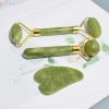 Double-sided polishing cloth, set jade, massager for face