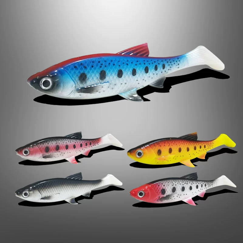 Большой T-образный хвост Luya поддельная приманка мягкая рыба 15 см 36 г имитация Мягкая приманка морская рыбацкая лодка рыбалка поддельная рыба оптом