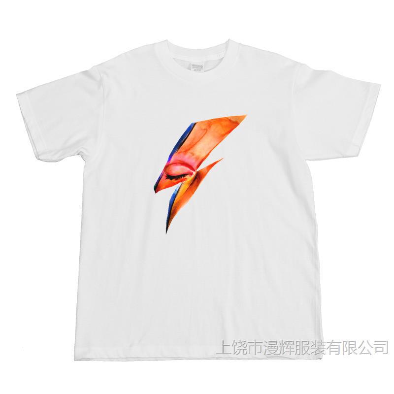 David Bowie David Bowie Rock Band European and American Fashion Brand Small Collar American Shoulder White Long Short Sleeve T-shirt David Bowie David Bowie Rock Band European and American Fashion Brand Small Collar American Shoulder White Long Short Sleeve T-shirt