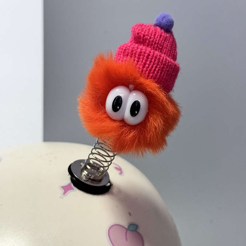 Doll Helmet Decor – Diàndòngchē Auto Parts and Accessories - spring-red-hat-orange