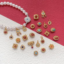 �ŷ�ɳ��僽�ɫ������Ȼʯ�������鴮����diy�ֹ�����Ʒ