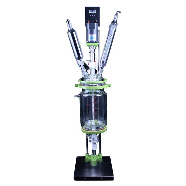 Ready supply double-layer glass reactor 1L-5L stirred reflux…