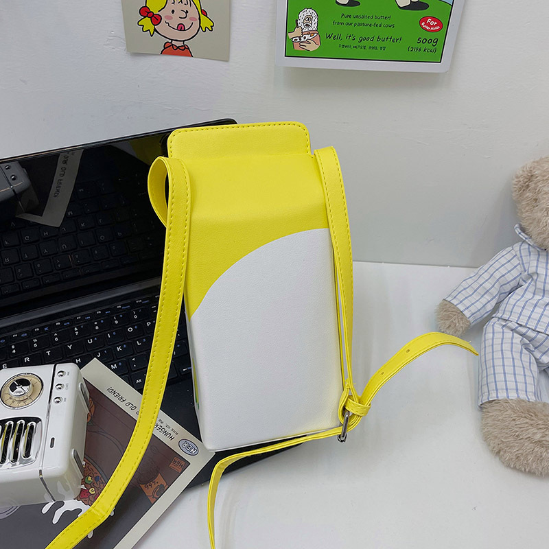 Small Pu Leather Fruit Square Buckle Crossbody Bag display picture 66