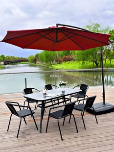Outdoor Table and Chair Rattan Chair Three-Piece Set Outdoor Open-Air Yard Garden Courtyard Folding Balcony Leisure Small Table and Chair Combination