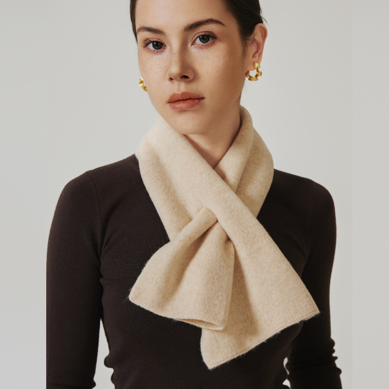 Bufanda de lana de todo fósforo de moda de las mujeres de alto grado para las mujeres Pequeño 100% de punto bufanda de lana de color puro para niñas