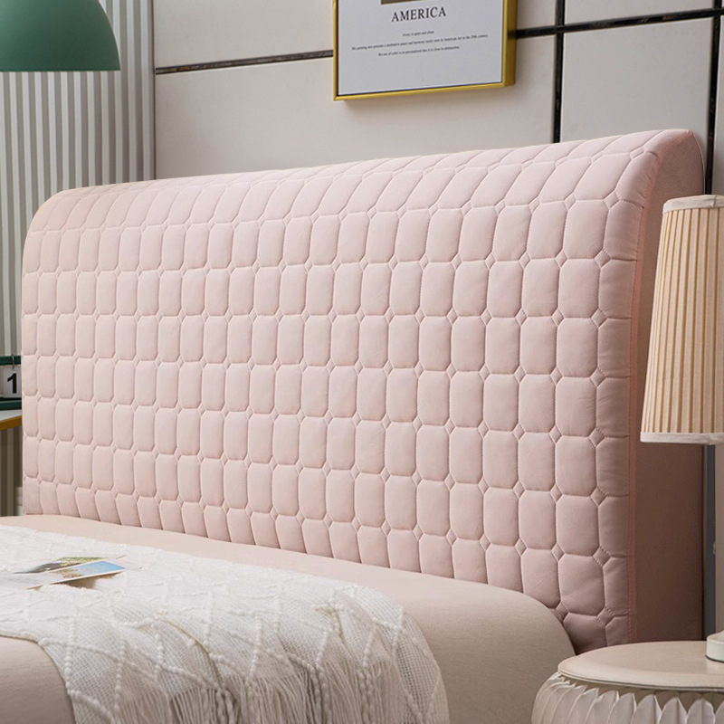 Hielo látex cubierta de cabecera de cama de madera respaldo engrosado paquete blando todo incluido transformación general cubierta a prueba de polvo 2025 nuevo verano
