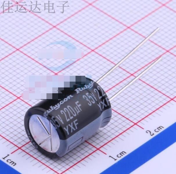 35YXF220MFFC10X12.5 规格 220uF 35V 引线型铝电解电容 原装供应