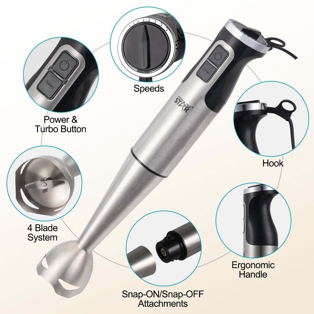 Ganador de la estrella transfronteriza de mano multifunción exprimidor suplemento alimenticio máquina de cocina batidor de huevo licuadora traje