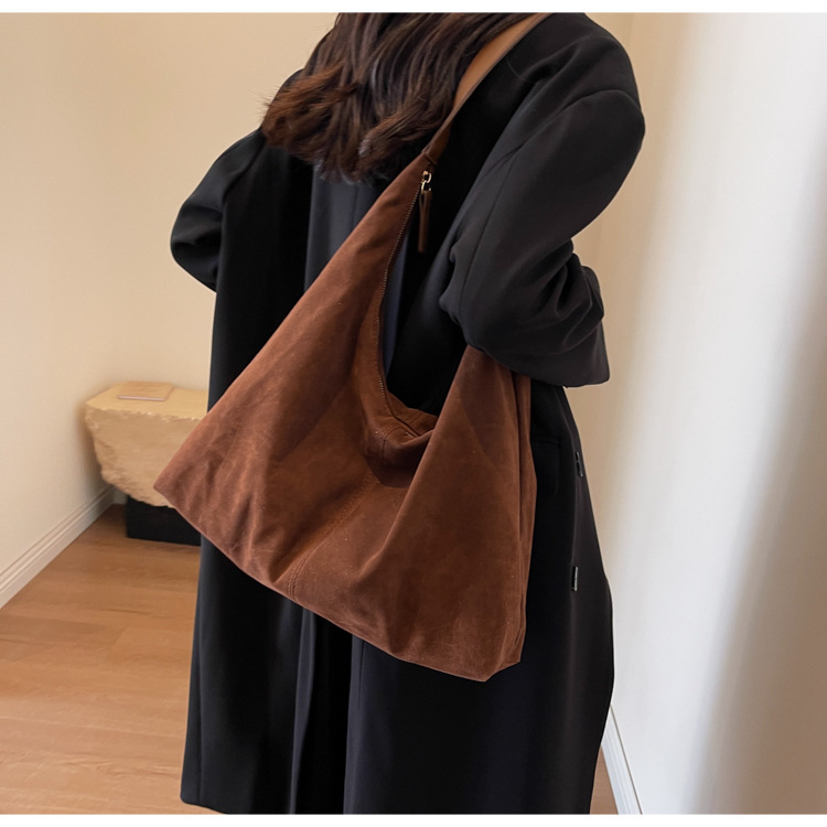 Suede Look Slouchy Large Capacity Tote Bag 28