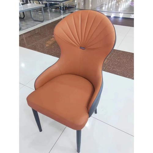 New thickened dining table, household modern simple dining chair, high-end dining chair, backrest, leather leisure internet celebrity chair