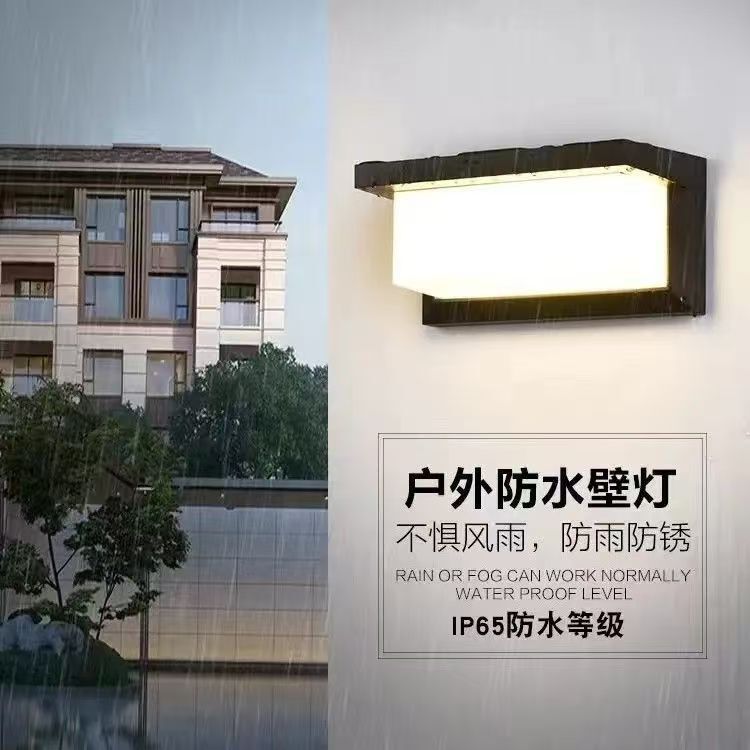 Outdoor Wall Lamp, Waterproof for Exterior Use, Suitable for Front Door, Modern Corridor, Hallway, Exterior Wall, Doorway, Balcony, Yard, Surface-Mounted