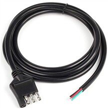 ����4*18AWG��о��܇���D3PIN�㽶�^����Ƥ��܇4P��܇��SAE�Դ��