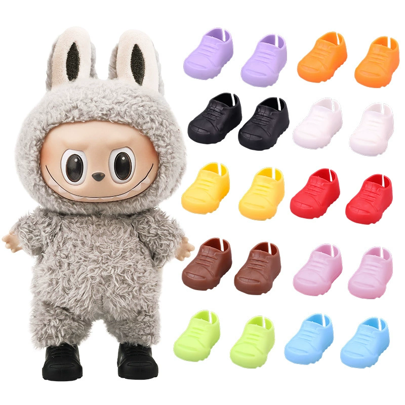 Обувь, подходящая для новых кукол Лабубу ростом 17 см, аксессуары для кукол Лабубу, сменные повседневные туфли.