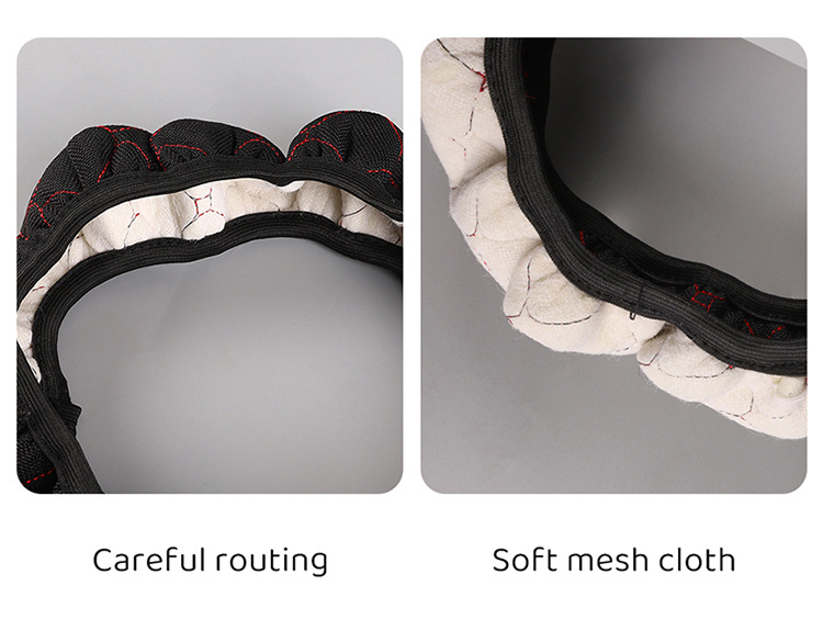 Cross-Border Popular Car Seat Cushion, Universal for All Seasons, Tie-Free Anti-Slip Three-Piece Set, Five-Seat Linen Seat Cushion, Drop Shipping
