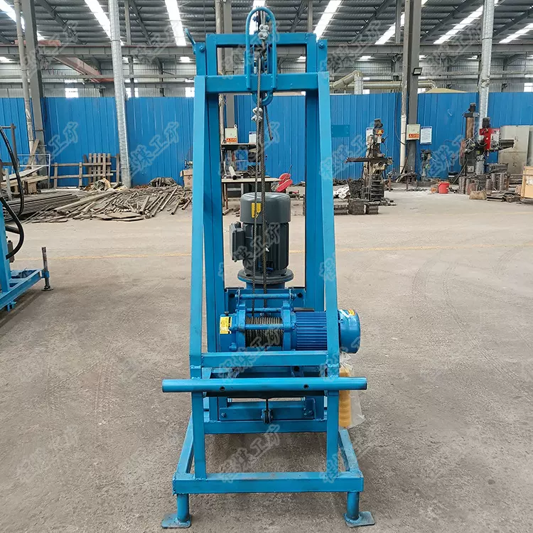 程煤 自动伸缩升降水井钻机 农田灌溉钻井机 家用100米 生产制造