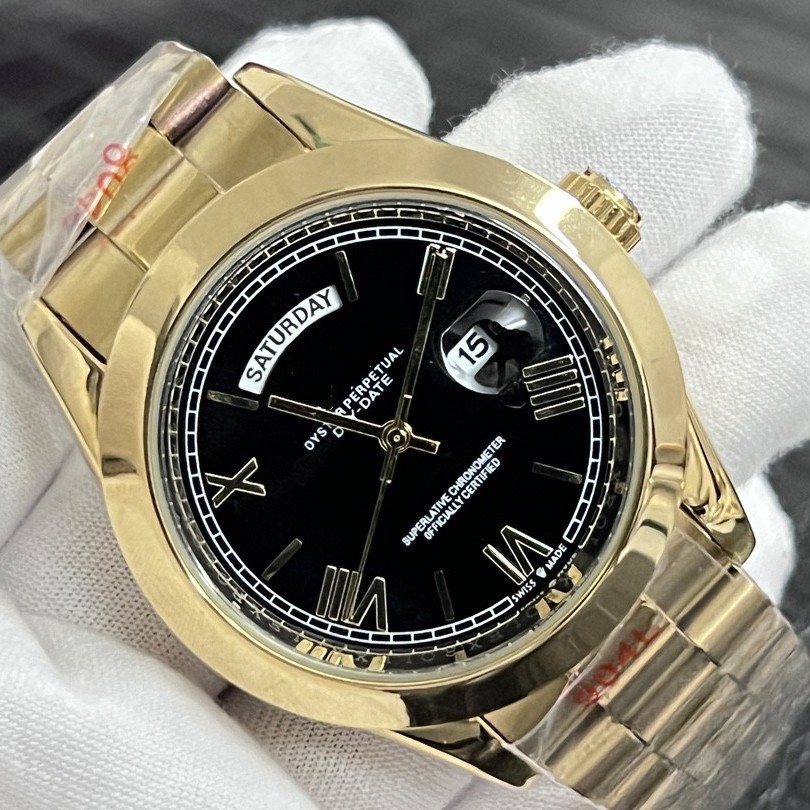 Luxury Upgraded Lau Brand Double Calendar Three-pin Solid Stainless Steel Strap Men's Business Quartz Watch Independent Station