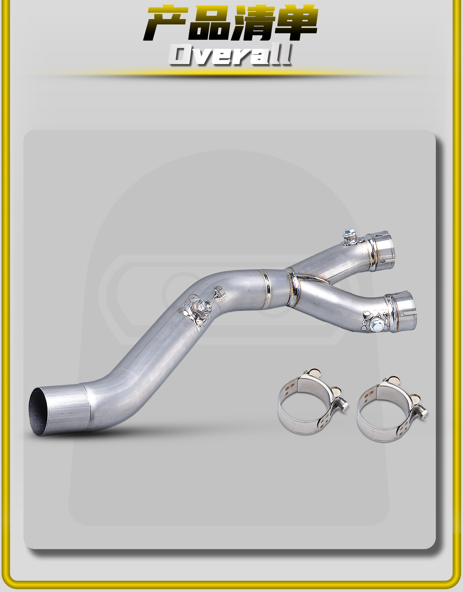 Yamaha R1/R1M Motorcycle Modified Exhaust Pipe Scorpion Style Stainless Steel/Titanium Alloy Mid-Section Non-Destructive Installation