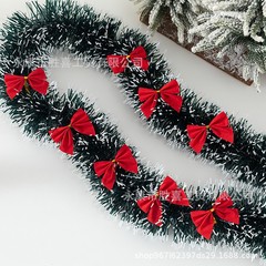 国境を越えた人気のクリスマスダークグリーンバタフライフェスティバルウールストリップホワイトチップウィンドウデコレーションカラーストリップラテアートリボン