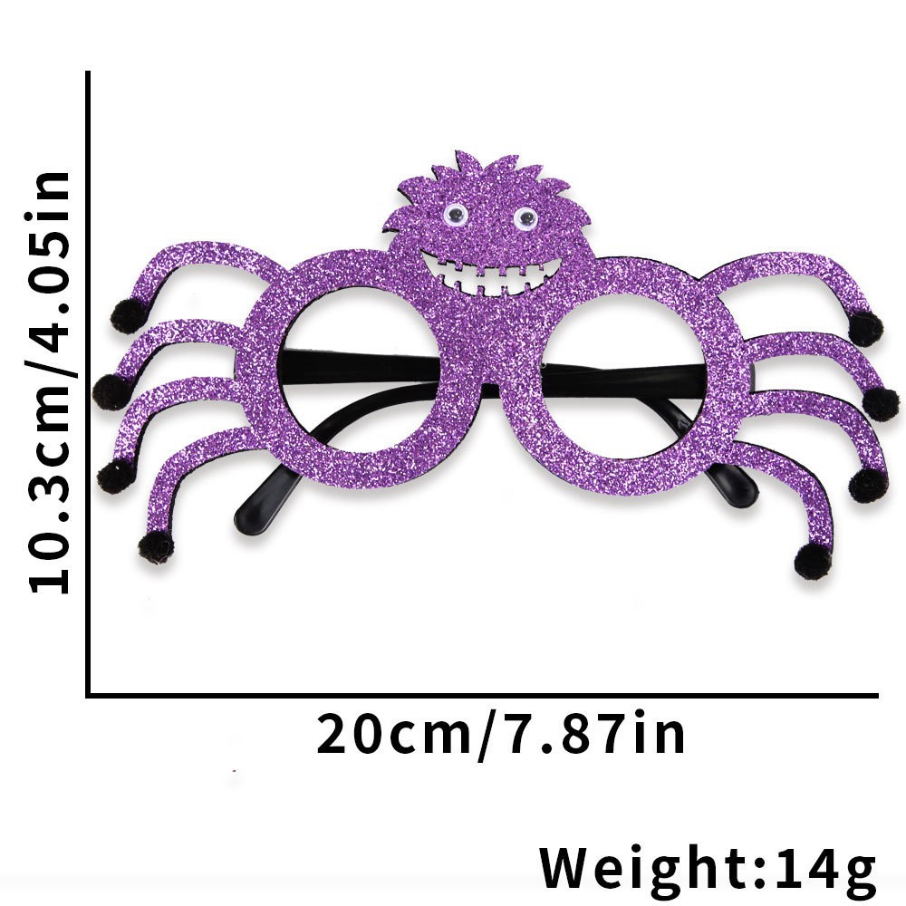 Gafas de Halloween 2026, accesorios divertidos para fotos, suministros de decoración para fiestas temáticas de fantasmas, gafas de plástico de dibujos animados de Halloween image 49