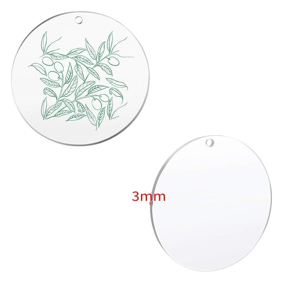 Картина пустой акриловый прозрачный диск Двусторонняя пленка DIY брелок комбинация различных форм