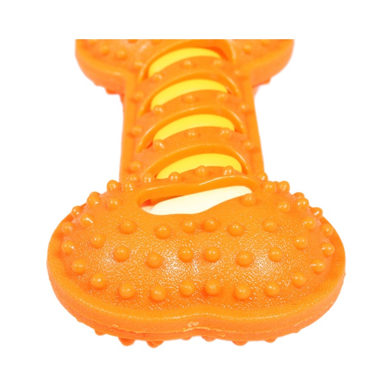 Transfronterizos mascotas TPR juguetes sonoros resistentes a la mordida palillos de dientes juguetes de goma de mordida Teddy Shiba no puede morder juguetes de perros