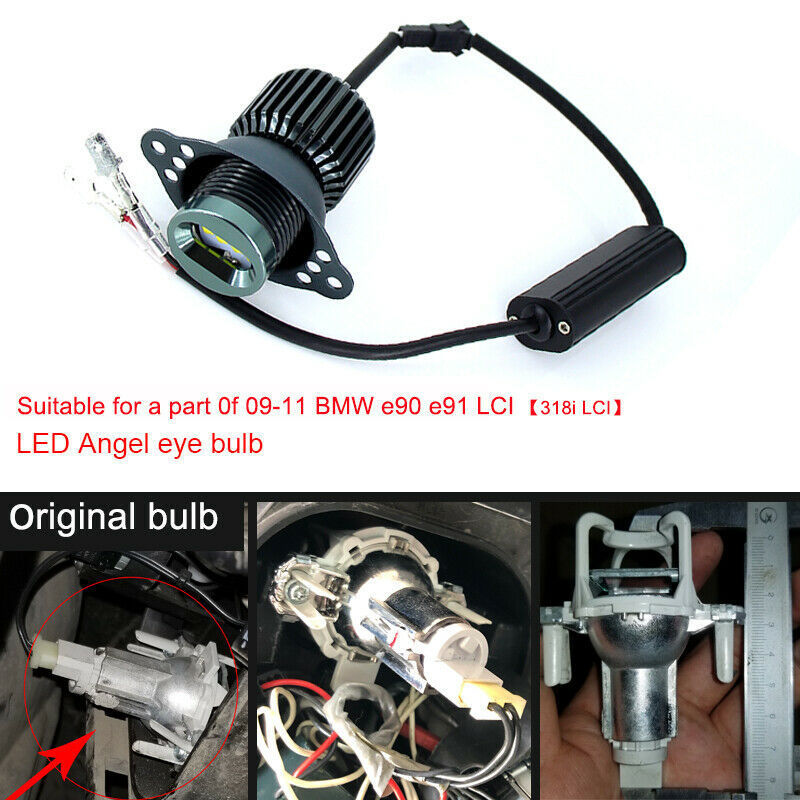 LED Angel Eye Aperture E90 E91 40W para BMW Serie 3 luces diurnas de alto brillo en stock
