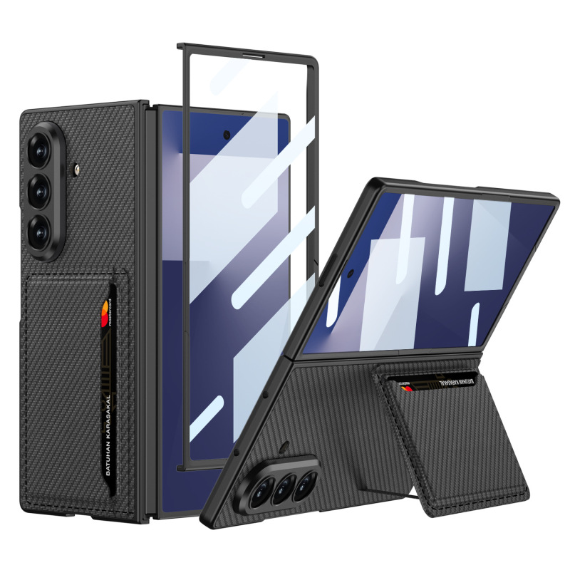 Samsung Z Fold7 携帯電話ケース カードホルダー プレーンレザー ビジネス折りたたみスクリーン 超薄型 Fold 7 保護カバーに適しています。|undefined