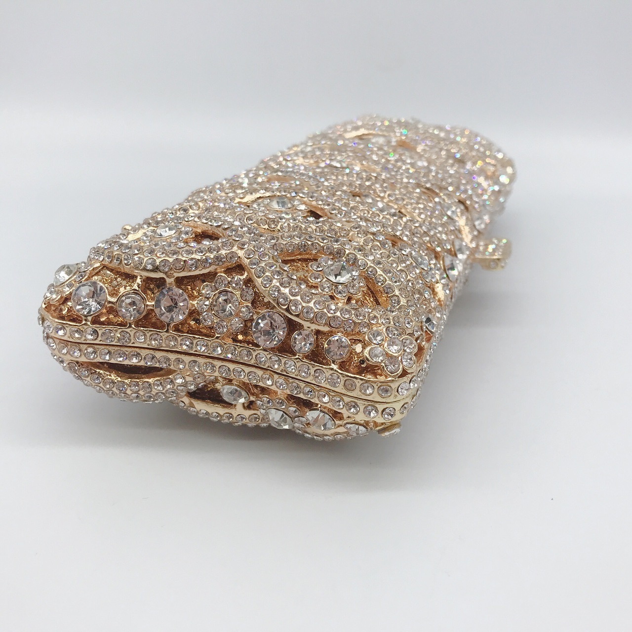 Ventas transfronterizas de metal de diamantes bolsas de cena, vestidos de banquete de damas, bolsas de moda de mano de diamantes