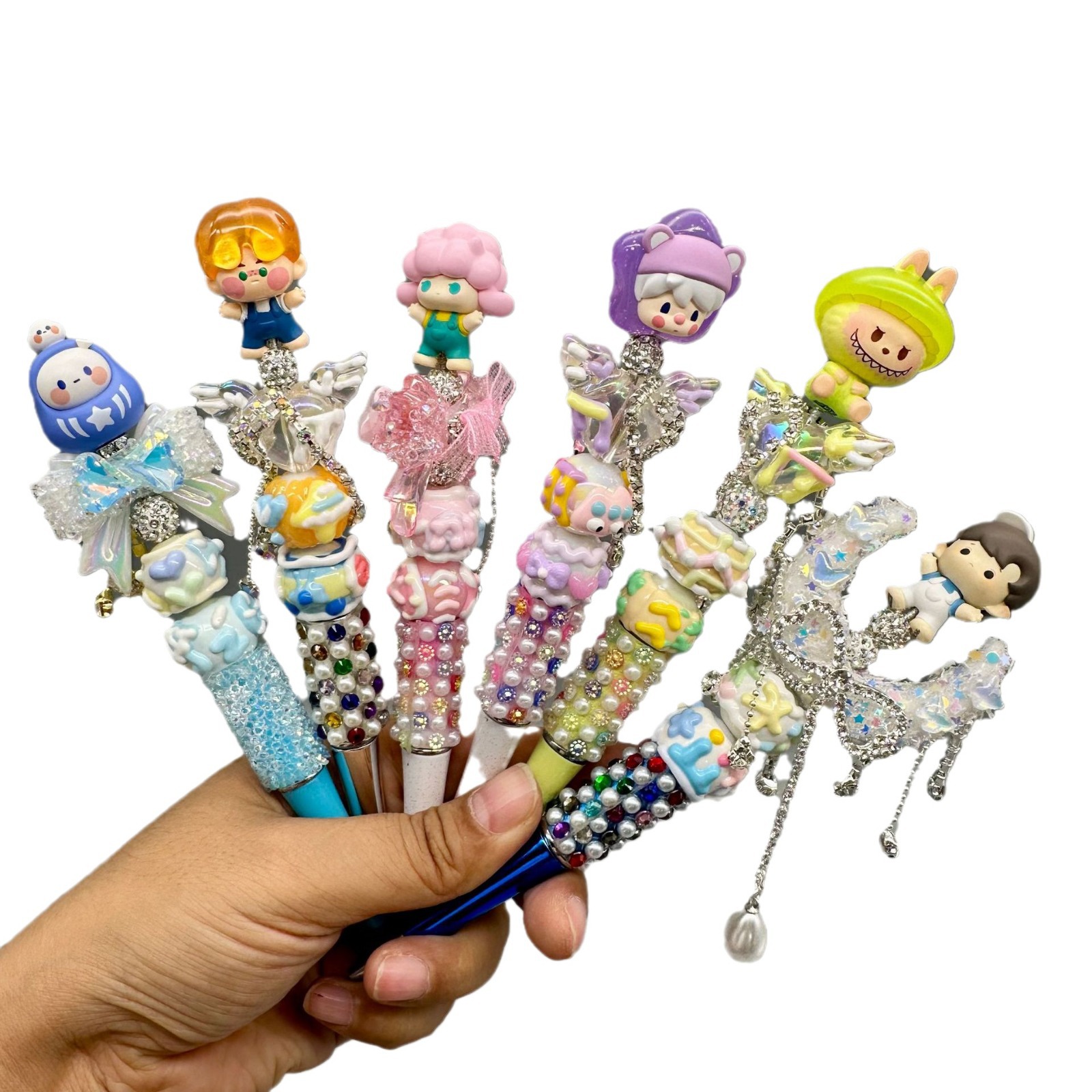 Bolígrafo de cuentas de burbuja original, escritura de escritura de oficina, regalos creativos, regalos de abrazo, granos de frijoles dulces de Haci