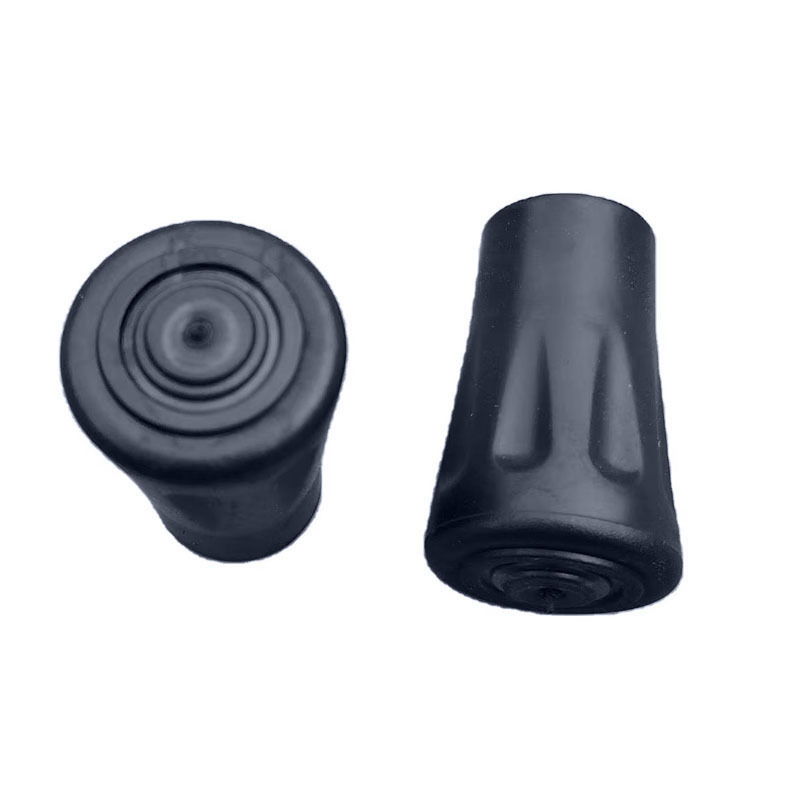 Mountaineering Stick Foot Pad Rubber Cover Accessories Non-Slip Wear-Resistant Bottom 12 Foot Crutch Rubber Bottom Pad Shock Absorption Stick Tip Protection Foot Cover