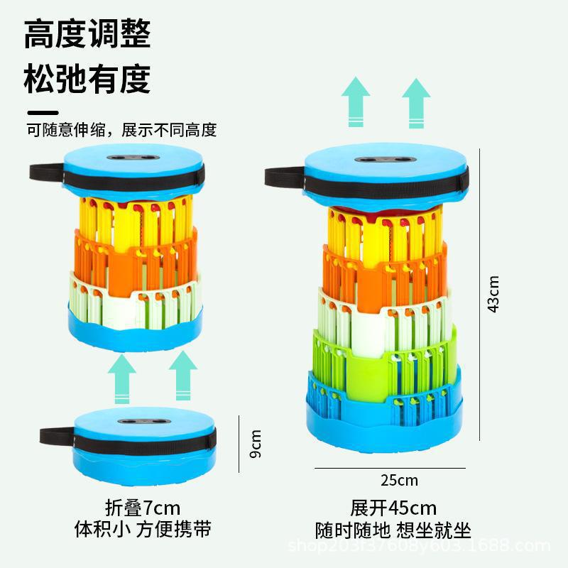 可折叠凳户外便携旅行可调节伸缩凳子收缩座椅子板凳钓鱼渔具定制