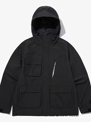 品牌外贸跨境NJ2GP59C冲锋衣绣工装连帽潮牌外套风衣批发