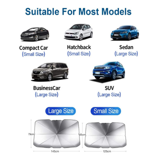 Car sunshade, sun protection and heat insulation parasol, car windshield sun visor, car sunshade