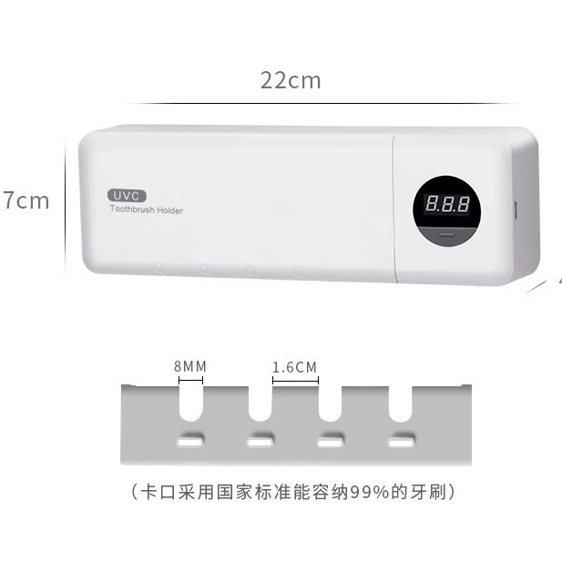 Популярная бытовая диспенсер для умывания: USB-зарядка, умный цифровой дисплей, UV-дезинфекция, держатель для зубной щетки