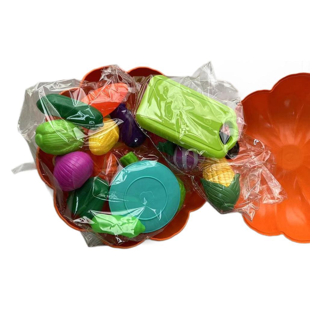 (2개) 새로운 교육 어린이 과일과 야채 놀이 홈 장난감 과일 저장 장난감  인지 장난감