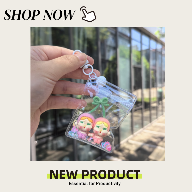新款CRYBABY樱桃哭娃爱神眼泪钥匙扣树脂植绒萌粒铃铛挂件批发|undefined