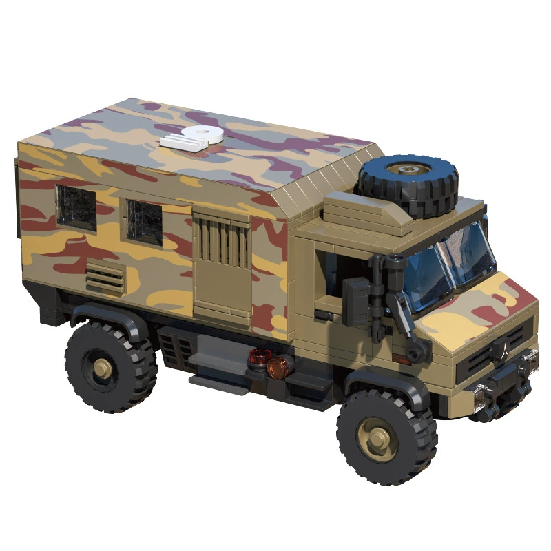 砖悦 Toy, constructor, RV, car model, small particles, DIY