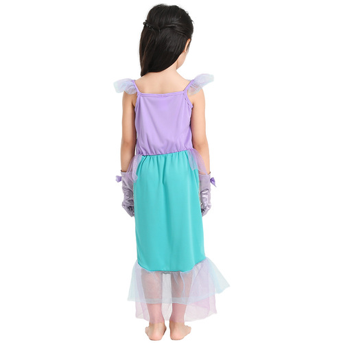 The Little Mermaid children's fairy tale role-playing performance Halloween party children's princess dress-up costume