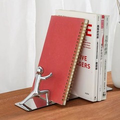 Creative Craft Bookshelf Brackets Metal Book Clip Book Stand Book Rack Book Storage Bookshelf Desk Book Stop Art Deco Ornament