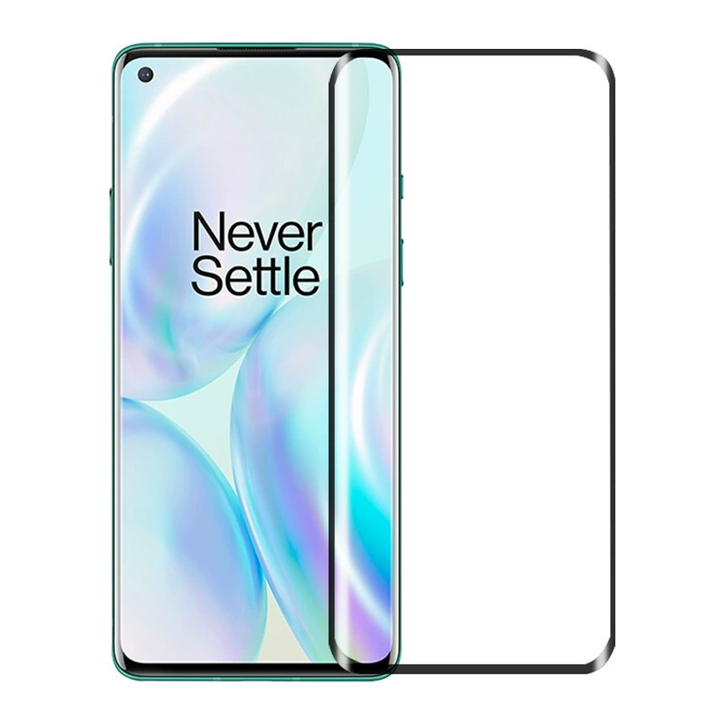 Подходящие для OnePlus OnePro изогнутый всем-глянец стального стекла, полное клеевое покрытие экрана