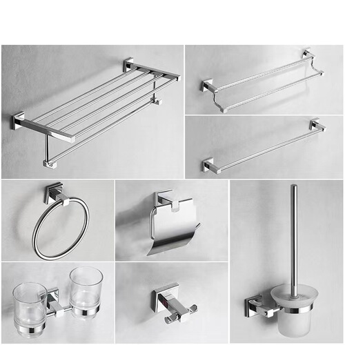 Towel Rack All Copper Single Rod Bathroom Wall Mounted Towel Hook Shelf Bathroom Hardware Set