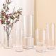 Direct Selling Cross-border Acrylic Anti-fall Vase High Transparent Artificial Glass Hydroponic Flower Arrangement Vase Wake-up Flower Tube Straight Flower Tube
